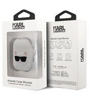 کاور سیلیکونی ایرپاد اپل طرح گربه کارل CG Mobile Apple Airpods/Airpods 2 Karl Cat Silicone Case