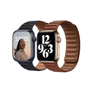 بند چرمی اپل واچ برند جیتک مدل Umber Leather Link for apple watch 38/40/41mm