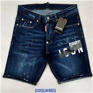 شلوارک جین دسکوارد DSQUARED زاپ دار خط دار