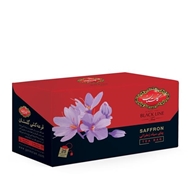 چای سیاه کیسه ای زعفرانی بسته 25 عددی گلستان
