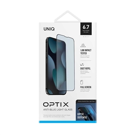 گلس آنتی بلوری یونیک برای گوشی آیفون 13 پرو مکس / 14 پلاس مدل UNIQ OPTIX VISION CARE iPhone 13 Pro Max / 14 Plus