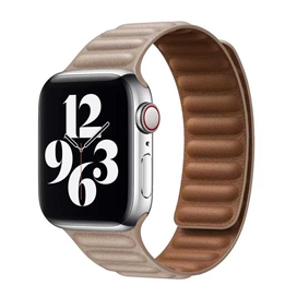 بند چرمی اپل واچ برند جیتک مدل Umber Leather Link for apple watch 42/44/45mm