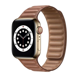 بند چرمی اپل واچ برند جیتک مدل Umber Leather Link for apple watch 42/44/45mm