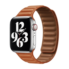 بند چرمی اپل واچ برند جیتک مدل Umber Leather Link for apple watch 42/44/45mm