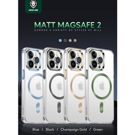 قاب محافظ مگنتی گرین لاین آیفون Apple iPhone 13 Pro Green Lion Matt Magsafe 2