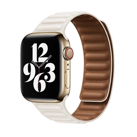 بند چرمی اپل واچ برند جیتک مدل Umber Leather Link for apple watch 42/44/45mm