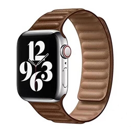 بند چرمی اپل واچ برند جیتک مدل Umber Leather Link for apple watch 42/44/45mm