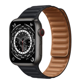 بند چرمی اپل واچ برند جیتک مدل Umber Leather Link for apple watch 42/44/45mm