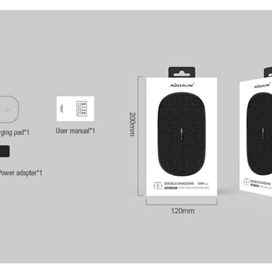 شارژر بی سیم دوتایی نیلکین Nillkin MC030 Double Shadows Fast Wireless Charging Pad