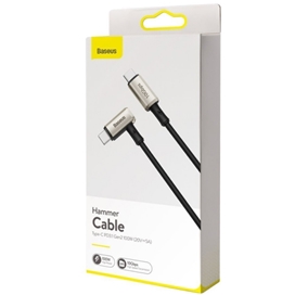 کابل شارژ سریع و انتقال داده تایپ سی به تایپ سی بیسوس Baseus Hammer Type-c PD Cable 1.5M