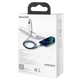 کابل شارژ سریع و انتقال داده یک متری لایتنینگ بیسوس Baseus superior series fast charging 1m cable 2.4A