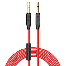 کابل صدا میکروفون دار هوکو Hoco UPA12 AUX With Mic Cable 1m