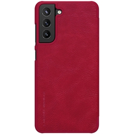 کیف چرمی نیلکین سامسونگ Nillkin Qin leather case Samsung S21 FE 2021