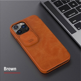 کیف چرمی نیلکین آیفون 13 پرو Nillkin Qin Pro Leather Case iPhone 13 Pro