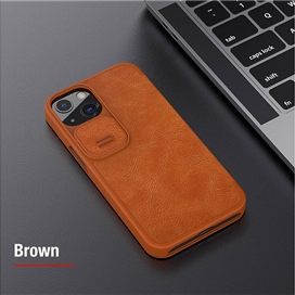 کیف چرمی نیلکین آیفون Nillkin Qin Pro Leather Case iPhone 13