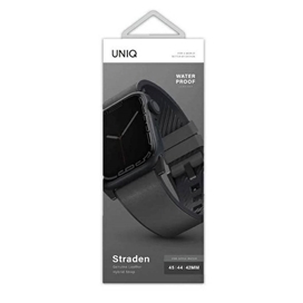 بند چرمی اپل واچ یونیک سایز 42/44/45/49 | Uniq Straden Waterproof Leather Hybrid Apple Watch Strap