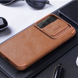 کیف چرمی نیلکین سامسونگ Nillkin Samsung Galaxy S22 Qin Pro leather case