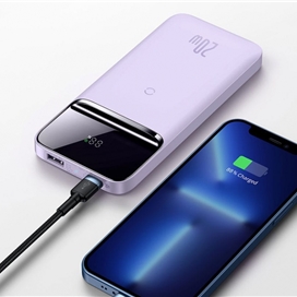 پاور بانک و شارژر وایرلس مگنتی بیسوس Baseus Magnetic wireless quick charging power bank 10000mAh 20W PPMT-02 PPCXW10