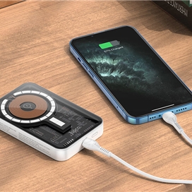 پاوربانک مغناطیسی 5000 هوکو Hoco Power bank Q10 magnetic wireless charging