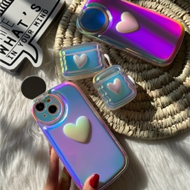 قاب قلب هولوگرامی لنز آینه ای مناسب برای Apple iphone 14 pro