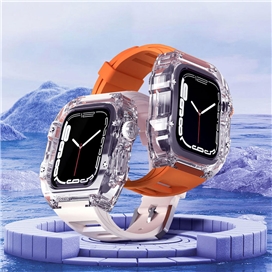 بند و گارد HUALIMEI مدل Transparent Richard-mille Mod Kit For Apple Watch 45 mm