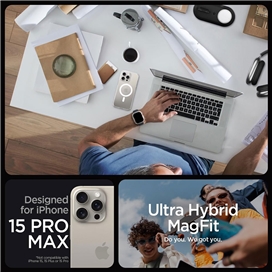 قاب آیفون 15 پرو مکس اسپیگن Spigen Ultra Hybrid (MagFit) for iPhone 15 Pro Max