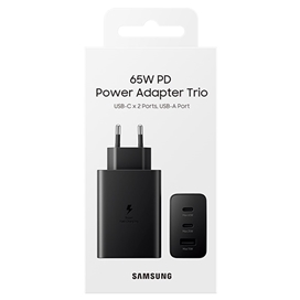 شارژر اصلی سوپر فست شارژ سامسونگ Samsung EP-T6530 Trio توان 65 وات