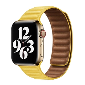 بند چرمی اپل واچ برند جیتک مدل Umber Leather Link for apple watch 42/44/45mm