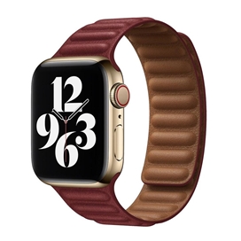 بند چرمی اپل واچ برند جیتک مدل Umber Leather Link for apple watch 42/44/45mm