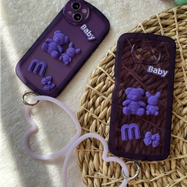 قاب Purple Baby با بند قلبی مناسب برای Apple iphone 14