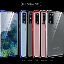 قاب مگنتی 360 درجه Samsung Galaxy S20 Magnetic 2 in 1 Case دارای گلس صفحه