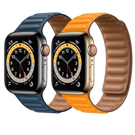 بند چرمی اپل واچ برند جیتک مدل Umber Leather Link for apple watch 38/40/41mm