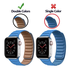 بند چرمی اپل واچ برند جیتک مدل Umber Leather Link for apple watch 38/40/41mm